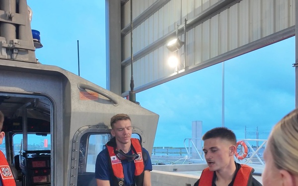 Coast Guard Night Time Helicopter Training B-Roll