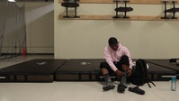 Spc. Harris Trains For Fight Night