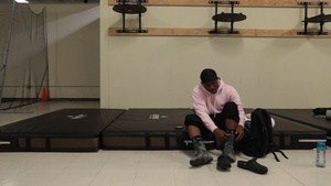 Spc. Harris Trains For Fight Night