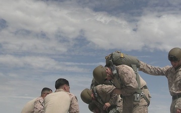 U.S. Marines with 2nd DSB, CLB-2 conduct airborne operations