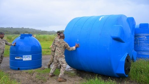 Joint Task Force-Bravo teams up with MINSA and Servicio Nacional Aeronaval to deliver water tanks