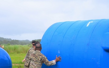 Joint Task Force-Bravo teams up with MINSA and Servicio Nacional Aeronaval to deliver water tanks