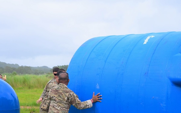 Joint Task Force-Bravo teams up with MINSA and Servicio Nacional Aeronaval to deliver water tanks