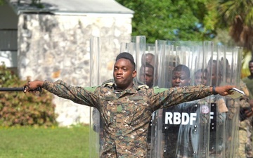 Members of the Rhode Island National Guard train alongside the Royal Bahamas Defense Force