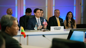 Secretary of State Marco Rubio at the ASEAN Post-Ministerial Conference with the United States