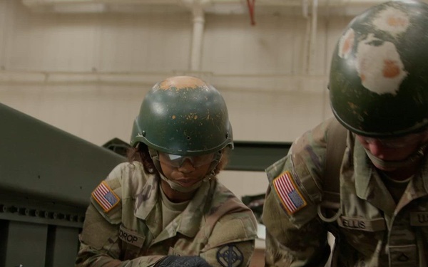 MOS 13M Multiple Launch Rocket System (MLRS/HIMARS) Crewmember-United States Army Military Occupational Specialty-HIMARS Training Indoors