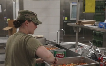Wisconsin National Guard Soldiers feeding support at Annual Training 2026