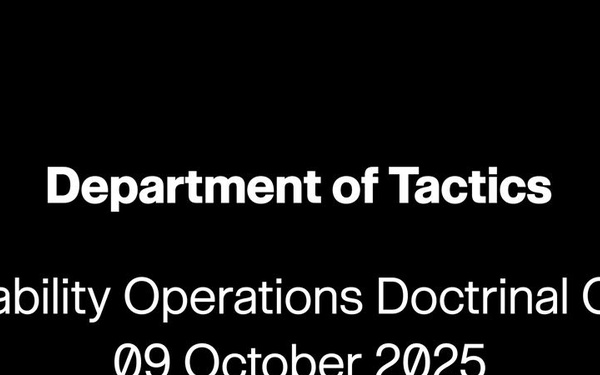 C409 - Stability Operations Doctrinal Concepts