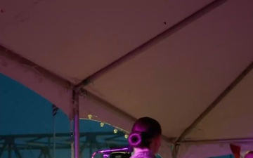 The Six- String Soldiers performing at Sawer Point Park in Cincinnati, OH.