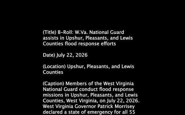 B-Roll: W.Va. National Guard assists in Upshur, Pleasants, and Lewis Counties flood response efforts