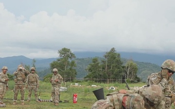 Guam Army National Guard and Australian Army Mortar Live Fire Video