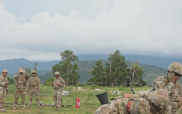 Guam Army National Guard and Australian Army Mortar Live Fire Video