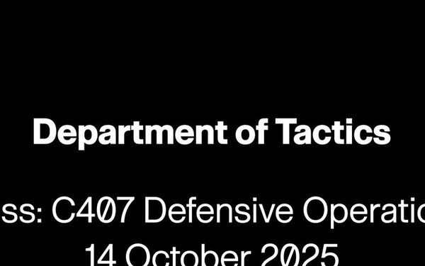 C407 - Defensive Operations
