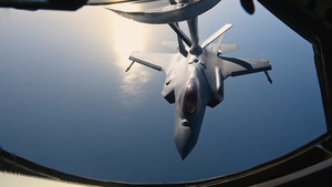 KC-135 supports regional operations through air refueling