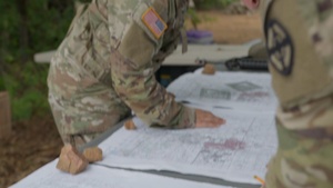 B-roll. MOS 13R Weapons Locating Radar Operator-United States Army Military Occupational Specialty-Map Reading.
