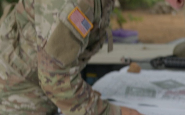 B-roll. MOS 13R Weapons Locating Radar Operator-United States Army Military Occupational Specialty-Map Reading.