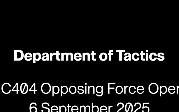 C404 - Opposing Force Operations