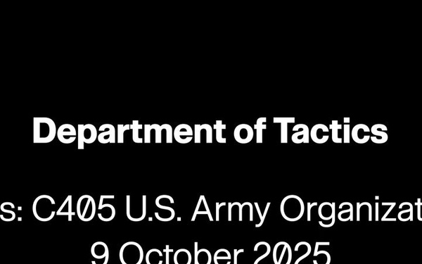 C405 - U.S. Army Organizations