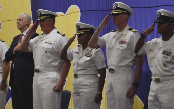 USS Iwo Jima change of command ceremony