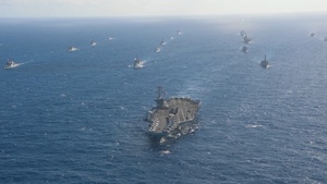 B-Roll: USS Theodore Roosevelt leads RIMPAC 2026 multinational group sail