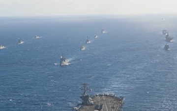 B-Roll: USS Theodore Roosevelt leads RIMPAC 2026 multinational group sail