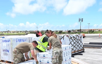 B-Roll: 36th LRS, 21st CABS prepare potable water in support of Typhoon Bavi relief efforts