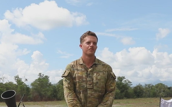 Australia Army Cpl. Dylan Stridiron Mortarman Interview
