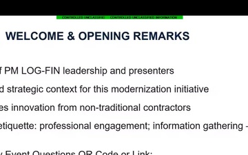 CPE ES2 PM LOG-FIN Industry Day
