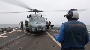 USS Rafael Peralta (DDG 115) Conducting Flight Operations