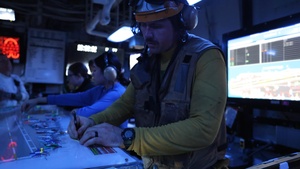 Nimitz-Class Aircraft Carrier USS George H.W. Bush (CVN 77) Conducts Flight Operations