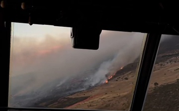 Hollywood Guard MAFFS C-130s bolster Rock Fire suppression efforts
