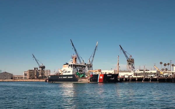 Coast Guard Cutter George Cobb (WLM 564) conducts aids to navigation operations