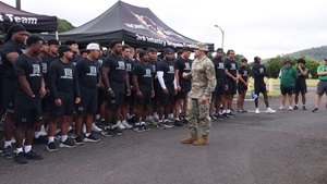 B-Roll of Opening Ceremony for Tropic Lightning, Rainbow Warriors Forge Teamwork on Schofield Barracks
