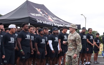 B-Roll of Opening Ceremony for Tropic Lightning, Rainbow Warriors Forge Teamwork on Schofield Barracks