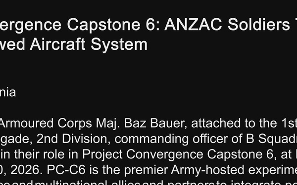 Australian Army 2nd Cavalry Regiment Commander Conducts Interview During PC-C6