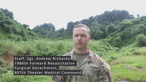 Staff Sgt. Andrew Richards Talks Tiger Lightning Medical Training