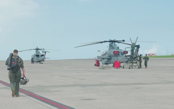 HMLA-367 conducts close air support