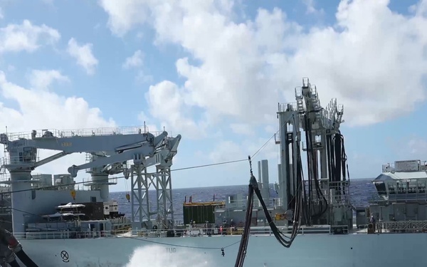 B-Roll: RIMPAC 2026: USS Essex conducts replenishment at sea with Canadian vessel