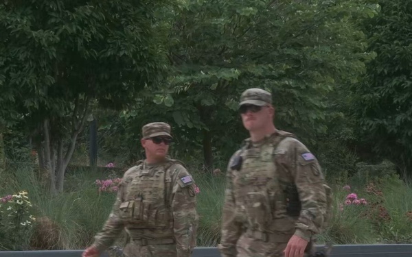 Mississippi Guardsmen Patrol the Smithsonian Institute