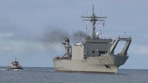 B-Roll: Ships return to Pearl Harbor for end of RIMPAC 26