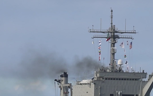 B-Roll: Ships return to Pearl Harbor for end of RIMPAC 26