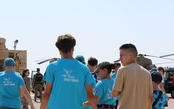 U.S. Army welcomes Asociația Spirit Tânăr to MKAB, Romania (B-Roll)