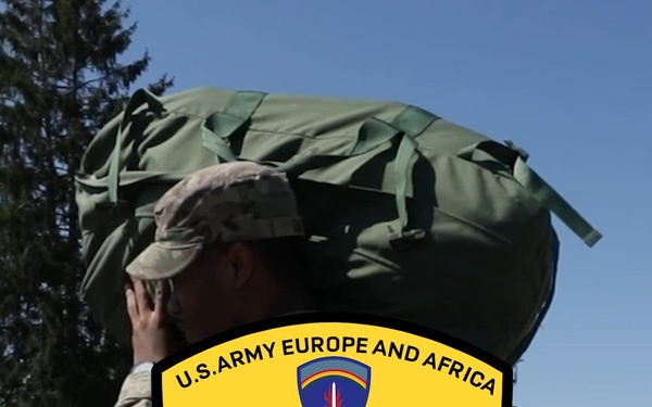USAREUR-AF Best Squad Competitors In-Process at Grafenwoehr Vertical