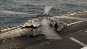 USS Boxer (LHD 4) Conducts Flight Operations