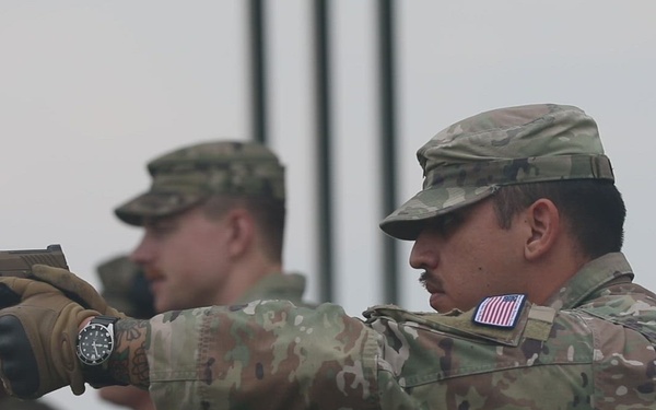 Georgia National Guard Trains M17 Proficiency (BROLL)