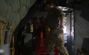 KC-135 refuels F-16s in the CENTCOM AOR