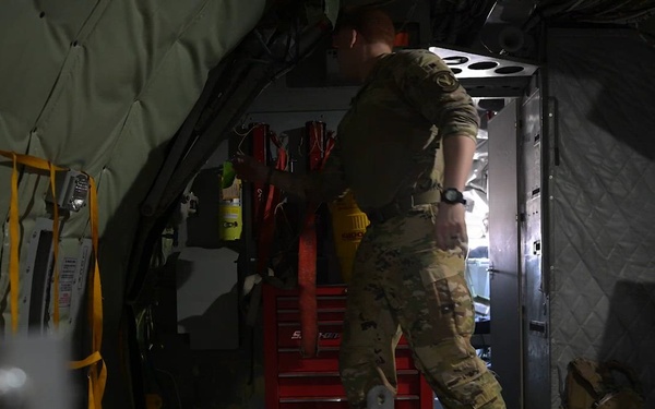 KC-135 refuels F-16s in the CENTCOM AOR