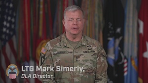 DLA Director LTG Mark Simmerly delivers a message for Refiner's Wargame