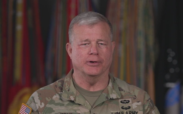 DLA Director LTG Mark Simmerly delivers a message for Refiner's Wargame