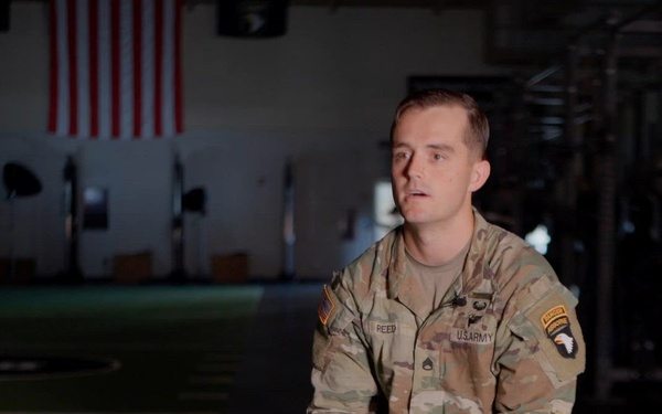 101st Airborne Division (Air Assault) Staff Sgt. Samuel Reed Prepares for U.S. Army Best Squad Competition
